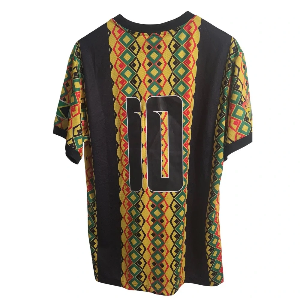 Headgear Soccer Jersey Mens Size M Multi Color New Jamaica 1990 World Cup Retro